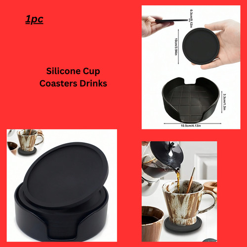 Silicone cup coasters - cup, drinks