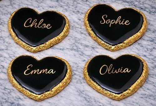 Custom name heart resin - custom,
