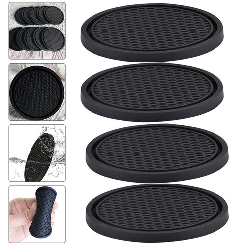 Reusable round black pvc - round,