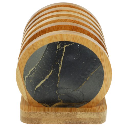 Round wooden coasters heat - round,