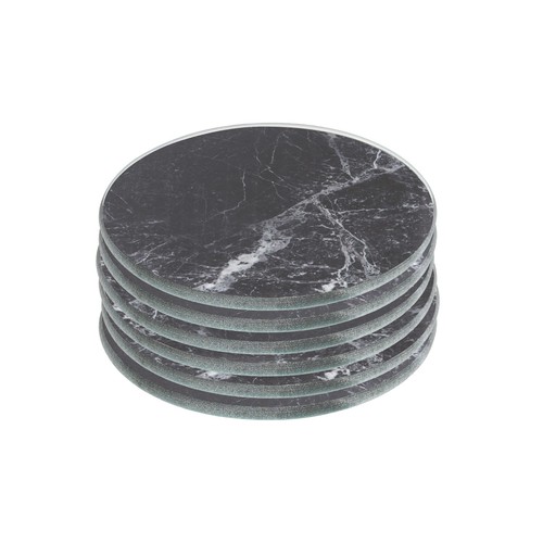 Round glass coasters - glass,