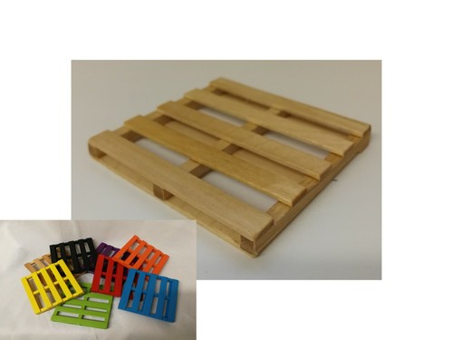 Wooden coasters mini - wooden, pallet