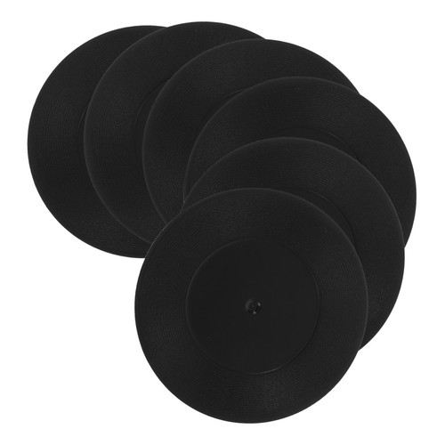 6pcs retro record coasters - 6pcs,