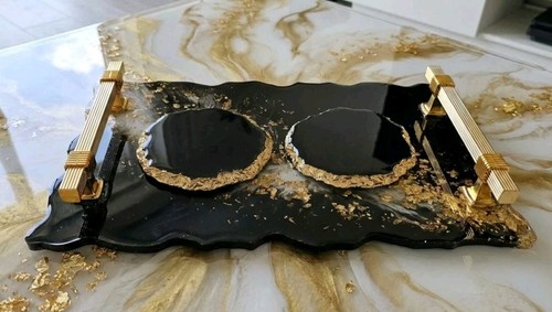 Luxury black gold resin - luxury,