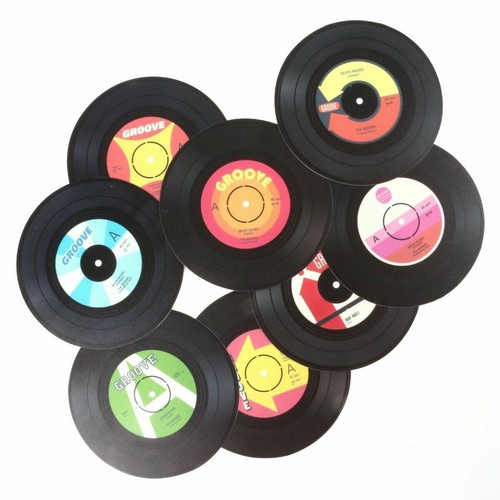 Vinyl record coasters - record, retro